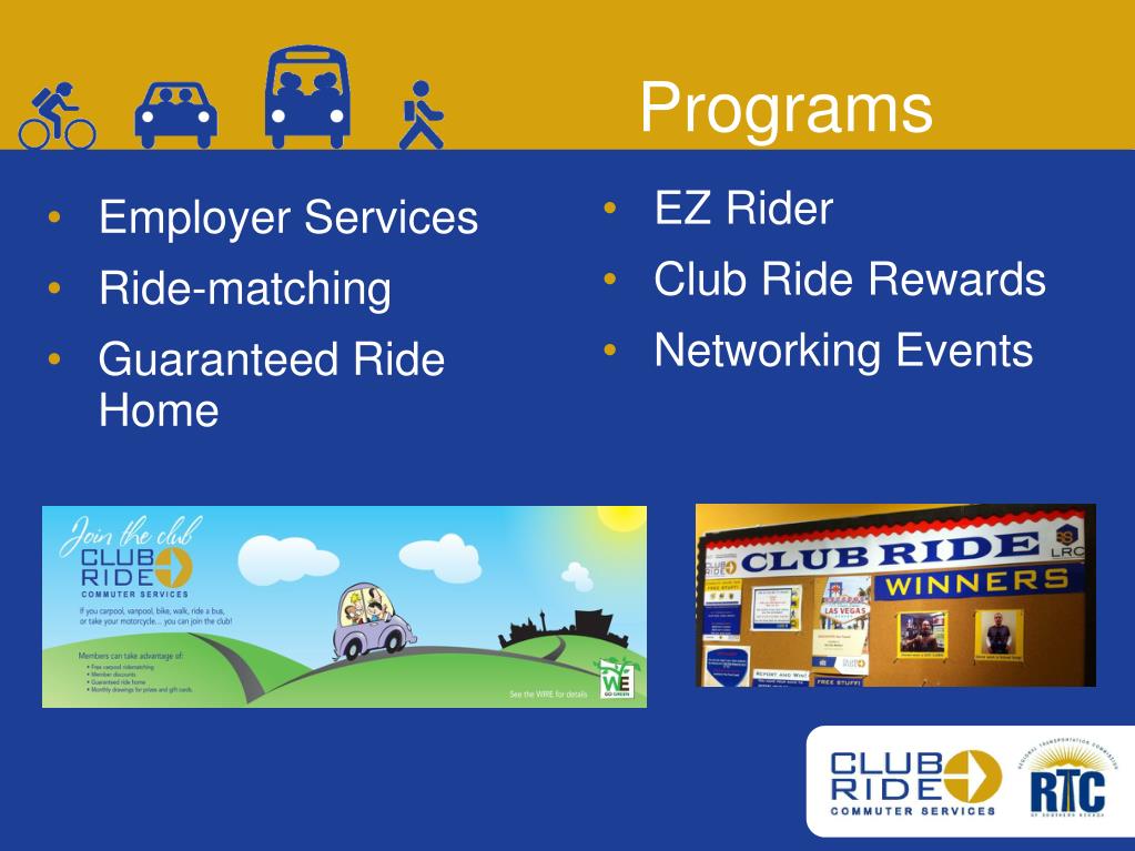 PPT Club Ride Commuter Services PowerPoint Presentation, free