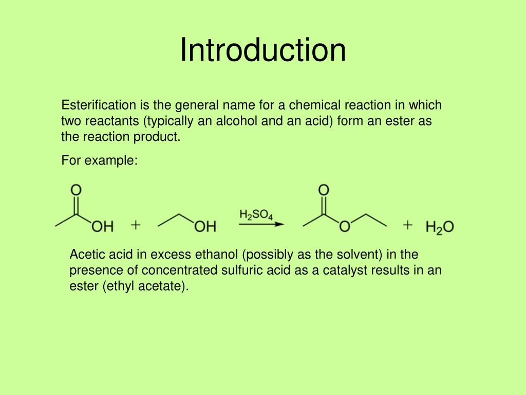 PPT Esterification PowerPoint Presentation, free download ID3150303