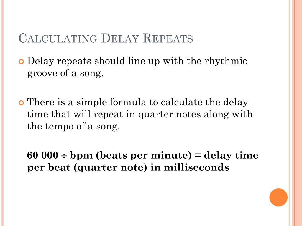 PPT Signal Processing (timebased effects) PowerPoint Presentation