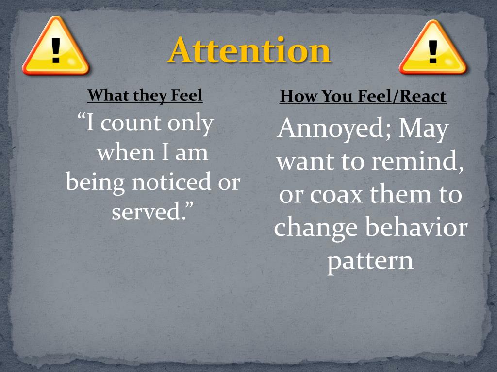 PPT The 4 Goals of Misbehavior PowerPoint Presentation, free download
