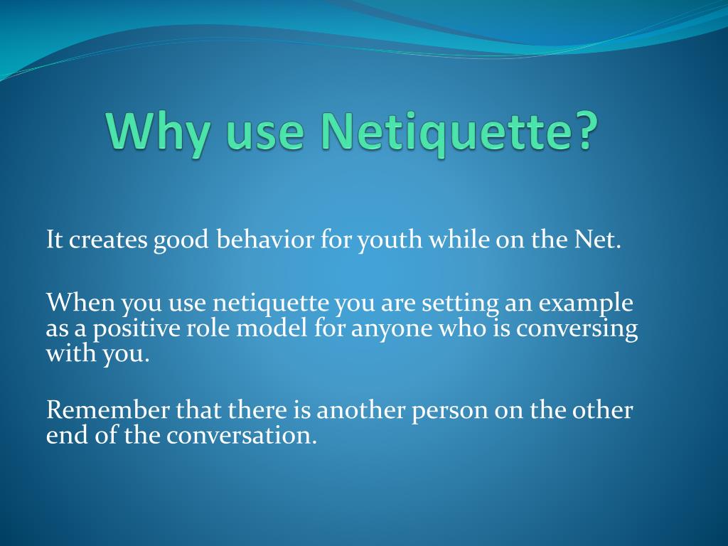 PPT Netiquette in School PowerPoint Presentation, free download ID