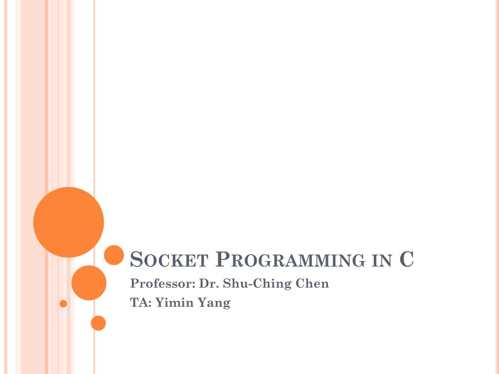 PPT Socket Programming in C PowerPoint Presentation, free download