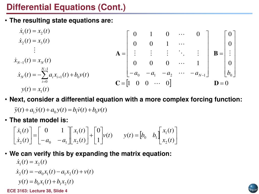 PPT Objectives Motivation Differential Equations Applications to