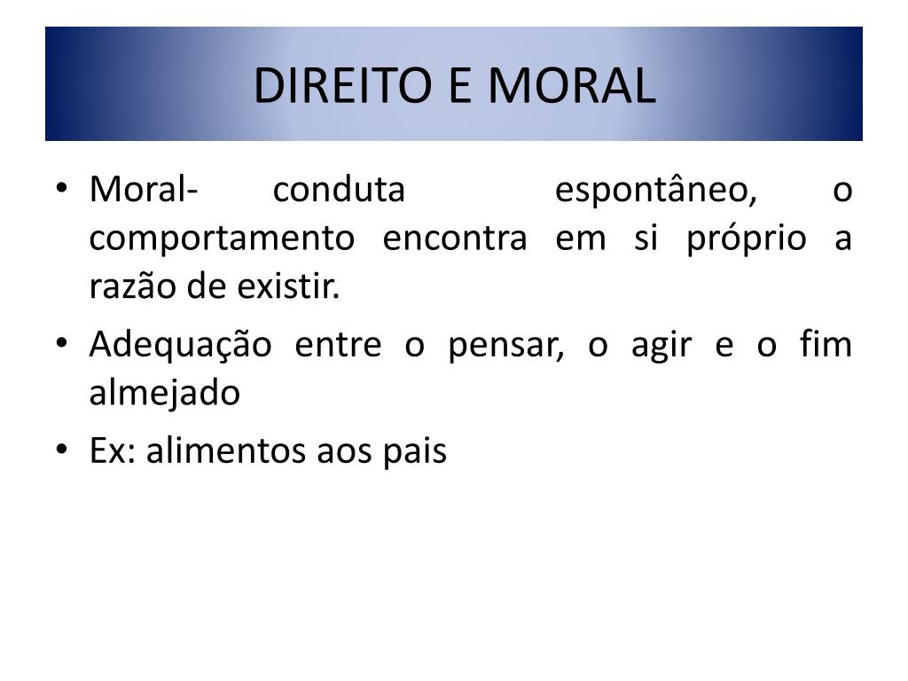 PPT DIREITO E MORAL PowerPoint Presentation, free download ID3161220