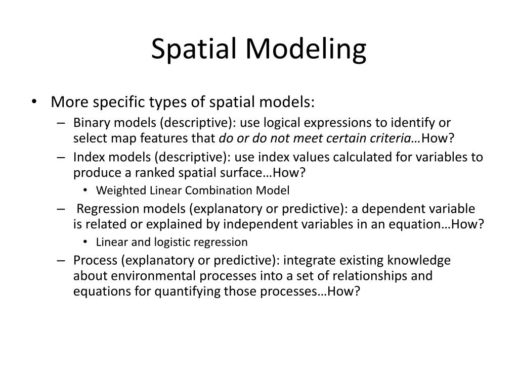 PPT SPATIAL MODELING PowerPoint Presentation, free download ID3162682