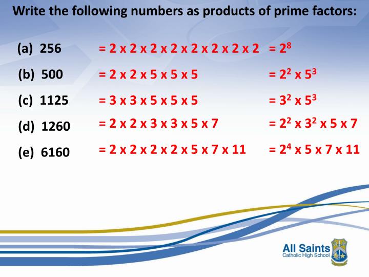 PPT Factors, Multiples, Prime Factors HCF’s and LCM’s PowerPoint