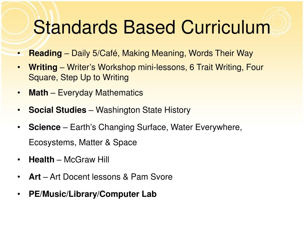 PPT to Curriculum Night PowerPoint Presentation, free