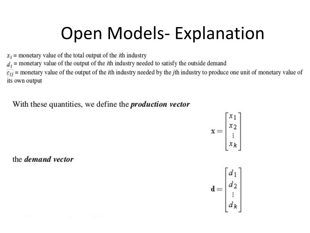 PPT Leontief Economic Models PowerPoint Presentation, free download