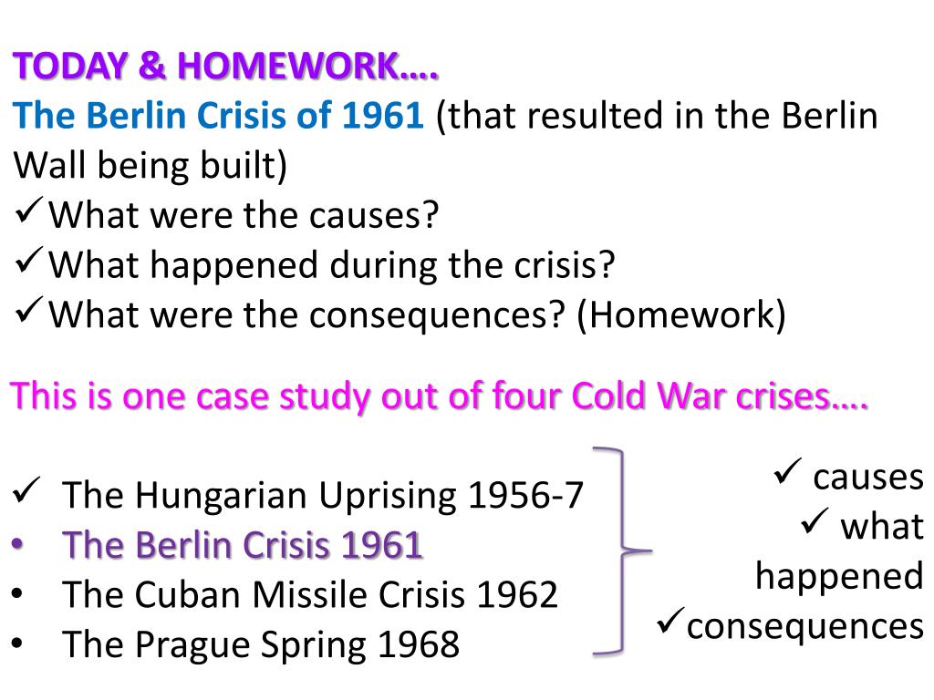 PPT Starter Here’s an exam question on the Berlin Crisis of 1948/9