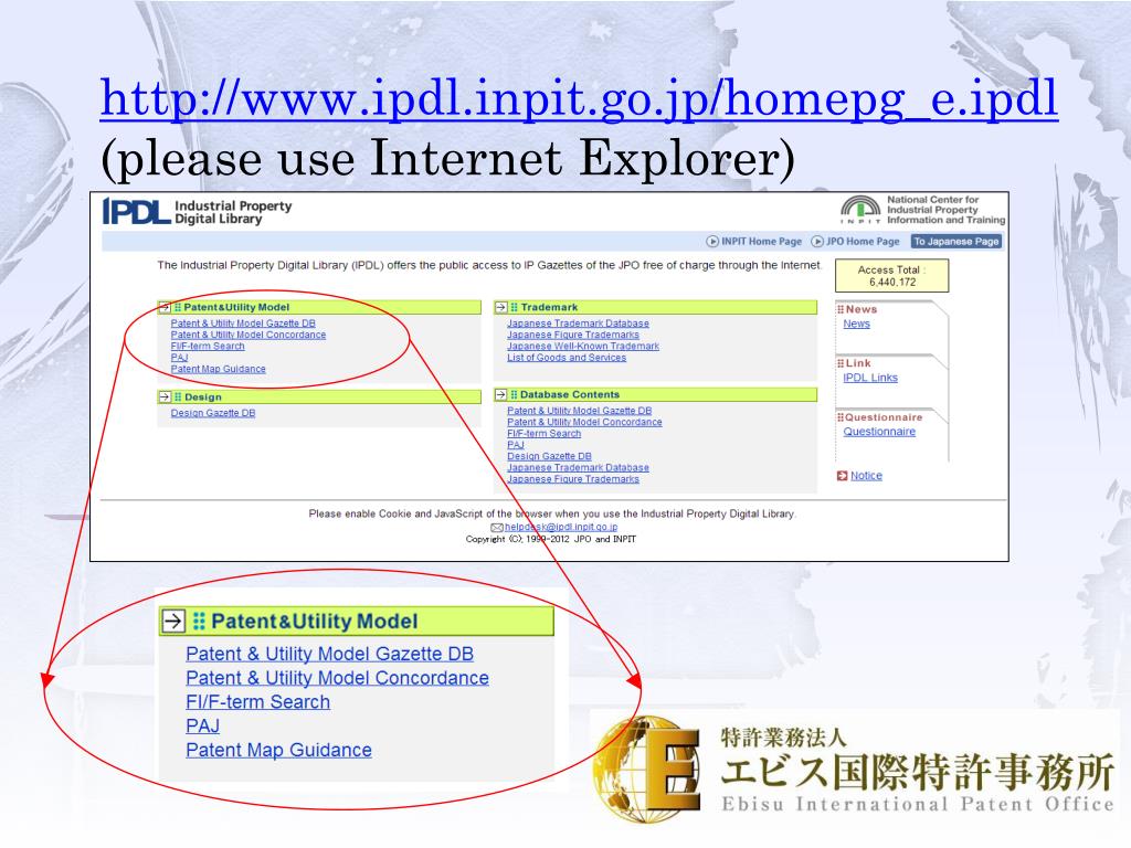 PPT How to use IPDL (Industrial Property Digital Library) How to