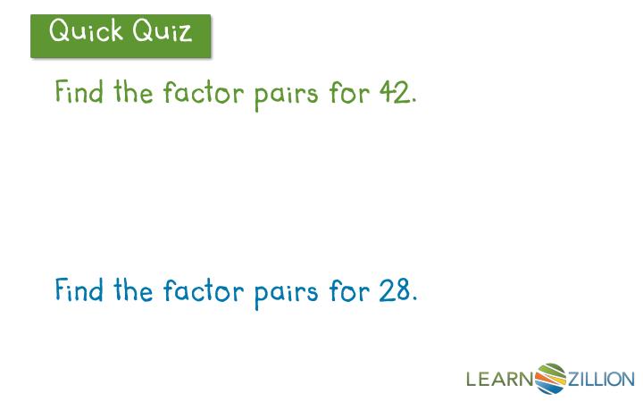 PPT How can we use area models to find all the factor pairs of a