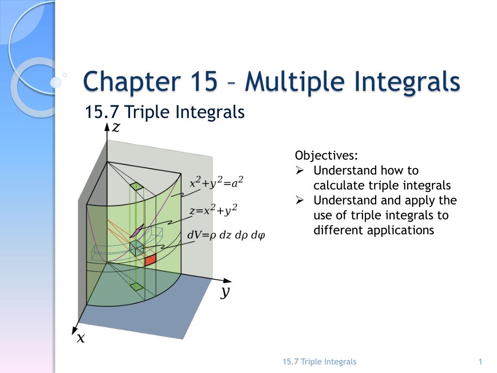 PPT Chapter 15 Multiple Integrals PowerPoint Presentation, free