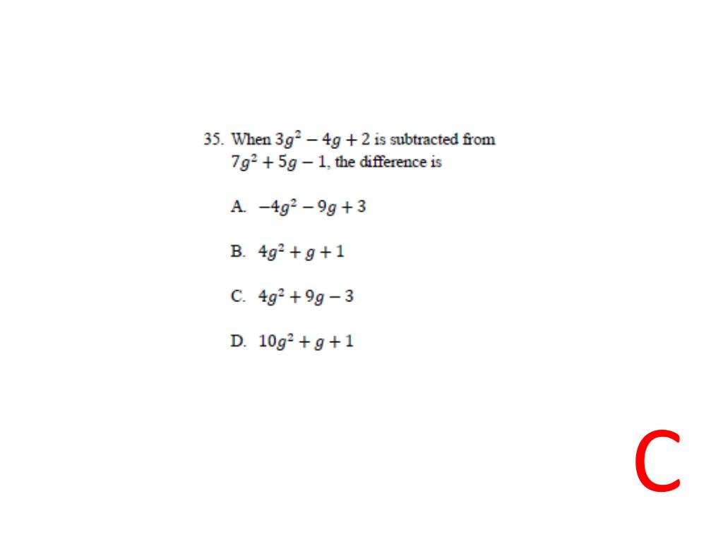 PPT Algebra 1 Keystone PowerPoint Presentation, free download ID