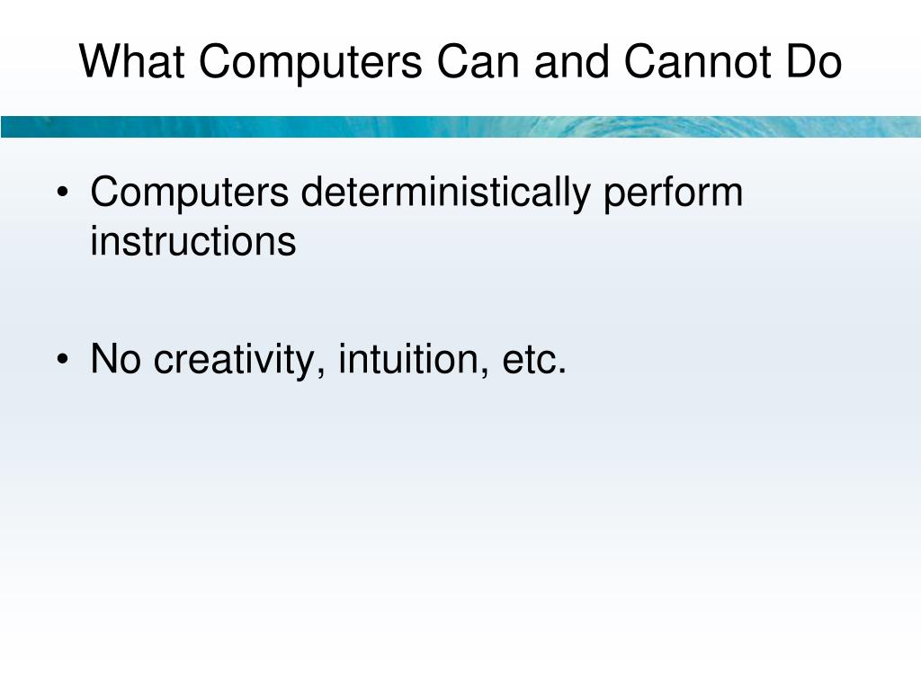 PPT What Computers Can and Cannot Do PowerPoint Presentation, free