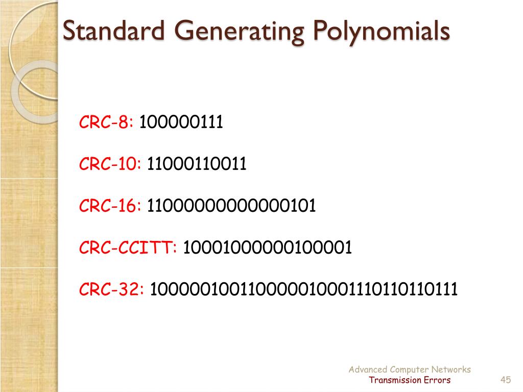 PPT Transmission Errors Error Detection and Correction PowerPoint