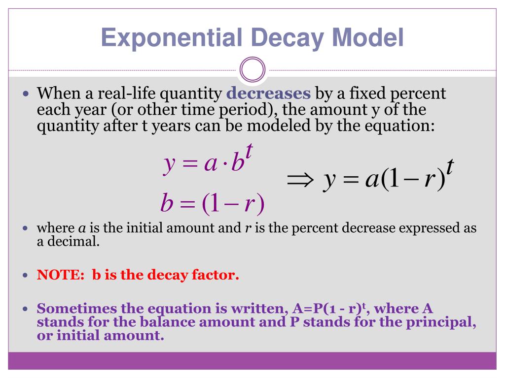 PPT Exponential Growth and Decay PowerPoint Presentation
