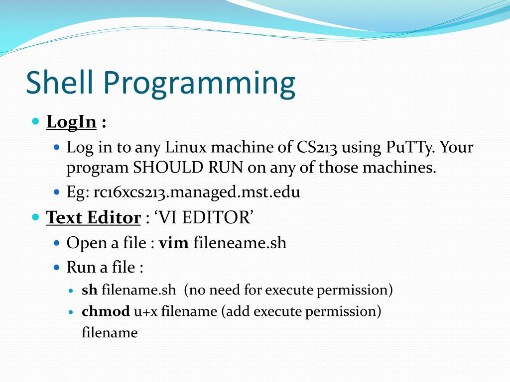 PPT Shell Script PowerPoint Presentation, free download ID3194652