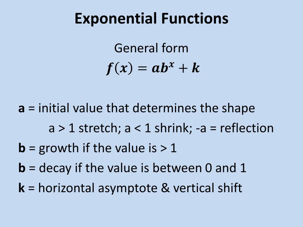PPT Lesson 3.6 Key Features of Exponential Functions PowerPoint Presentation ID3194778