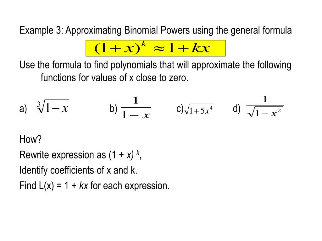 PPT 4.5 Linearization & Newton’s Method PowerPoint
