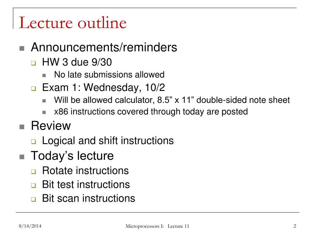 PPT 16.317 Microprocessor Systems Design I PowerPoint Presentation