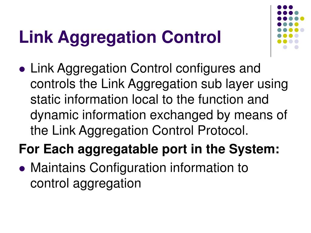 PPT Link Aggregation PowerPoint Presentation, free download ID3196873