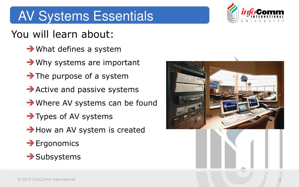 PPT Essentials of AV Technology Introduction to AV Systems PowerPoint