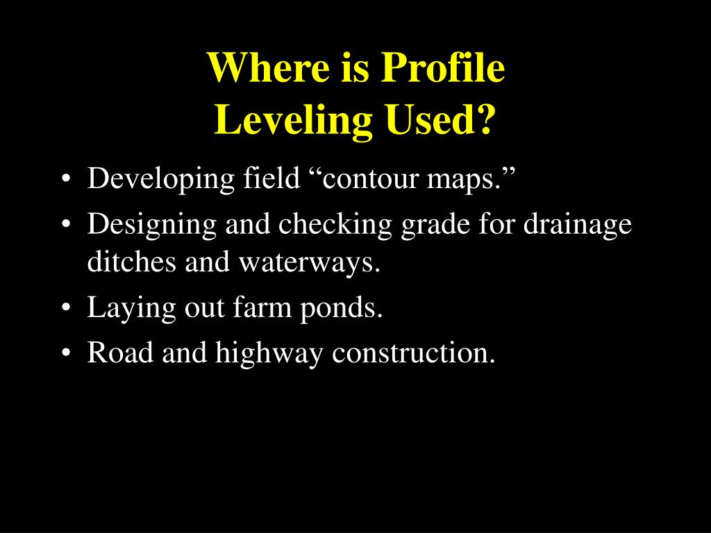 PPT Profile and Differential Leveling PowerPoint Presentation, free