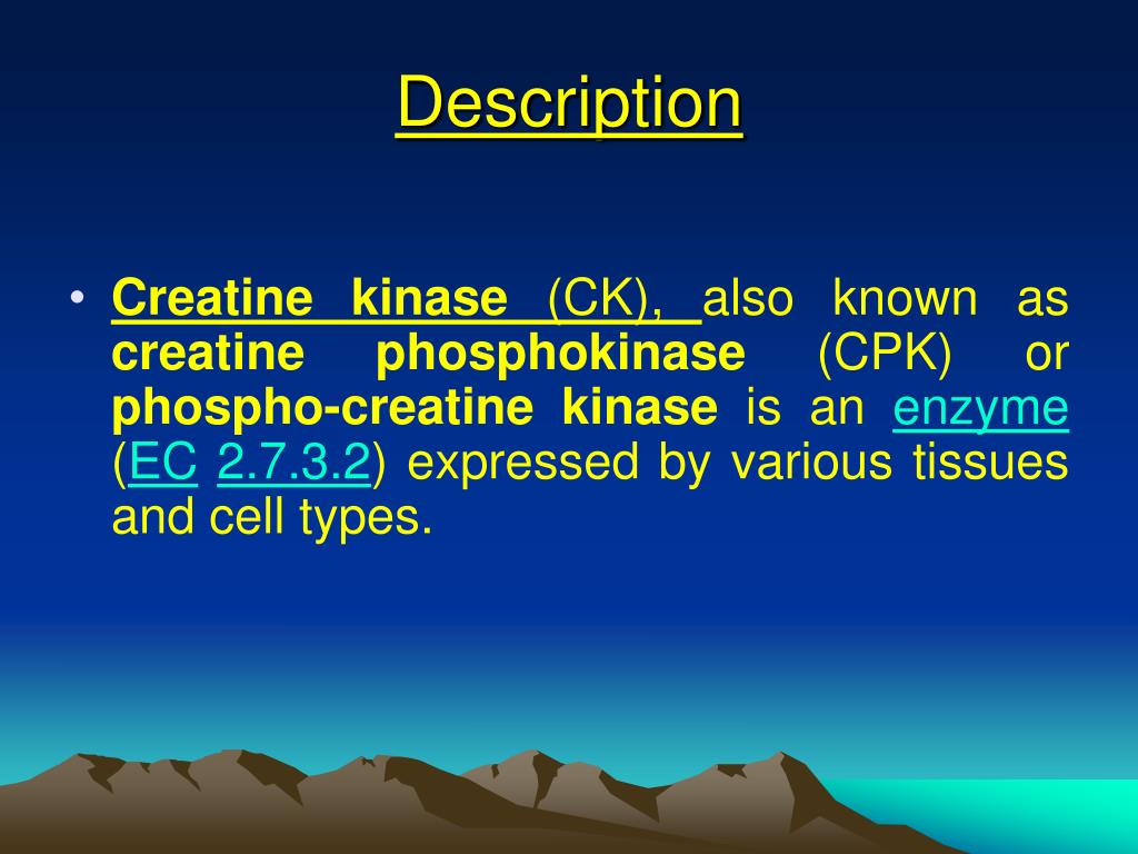 PPT Serum Creatine kinase PowerPoint Presentation, free download ID
