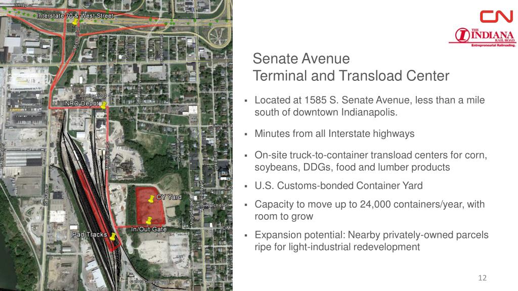 PPT Indianapolis Intermodal Terminal Open for Business July 1, 2013