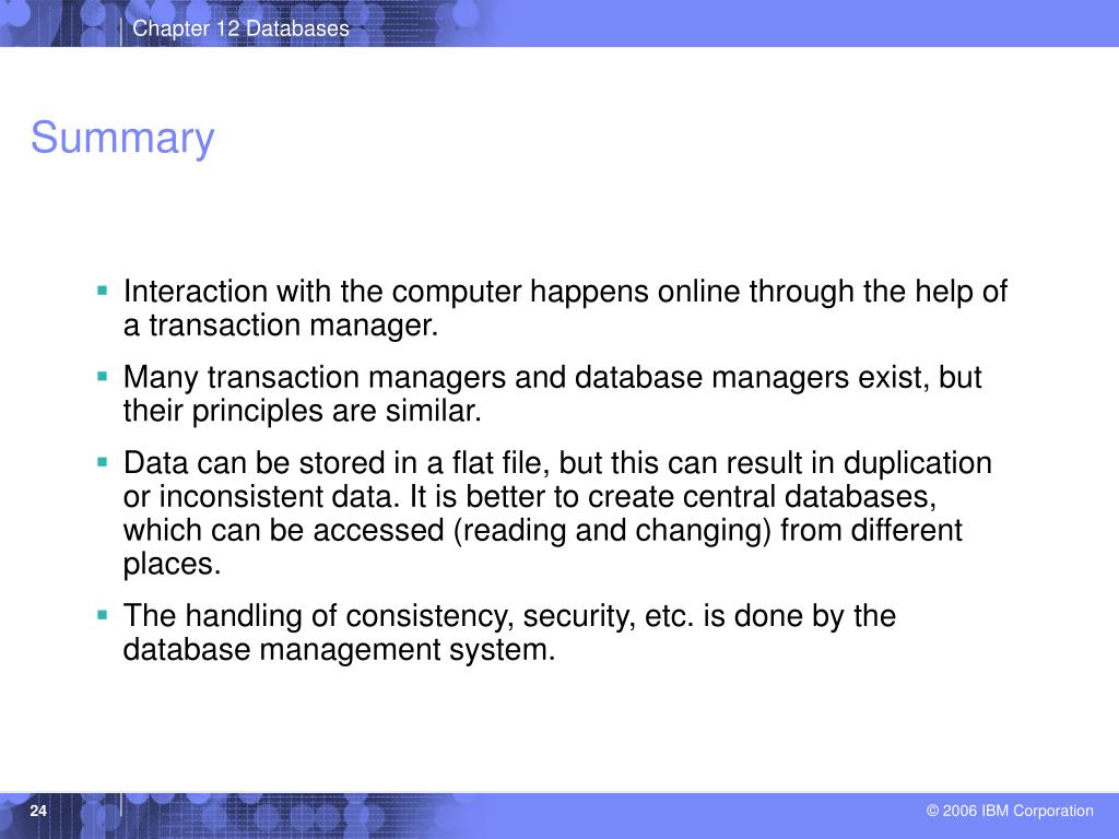 PPT Chapter 12 Database Managers on z/OS PowerPoint Presentation