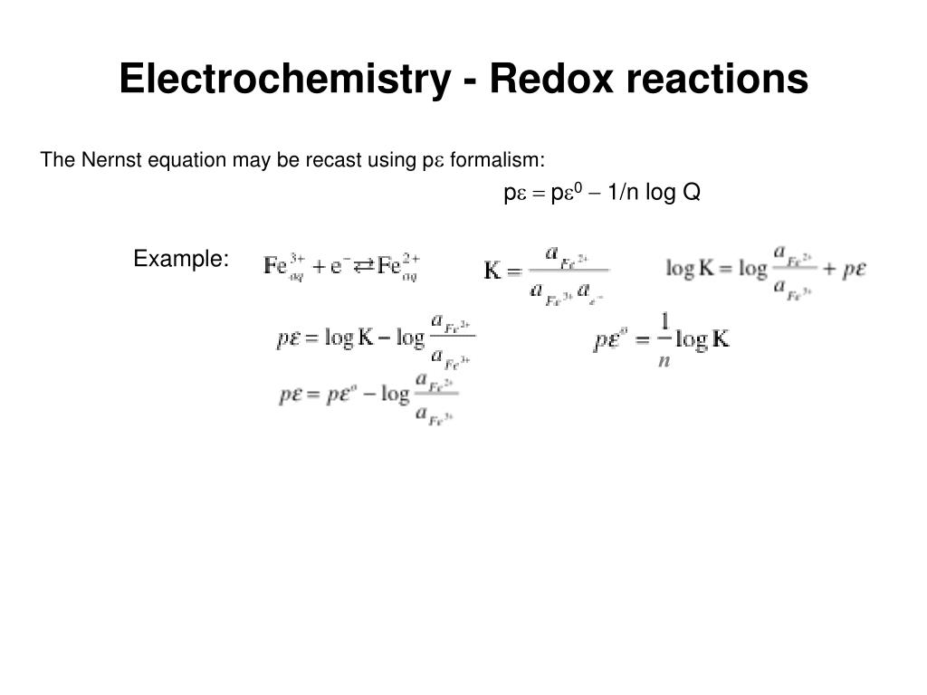 PPT Electrochemistry Redox reactions PowerPoint Presentation, free