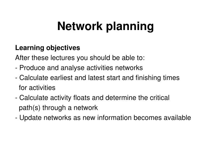 PPT Network planning PowerPoint Presentation, free download ID3200008