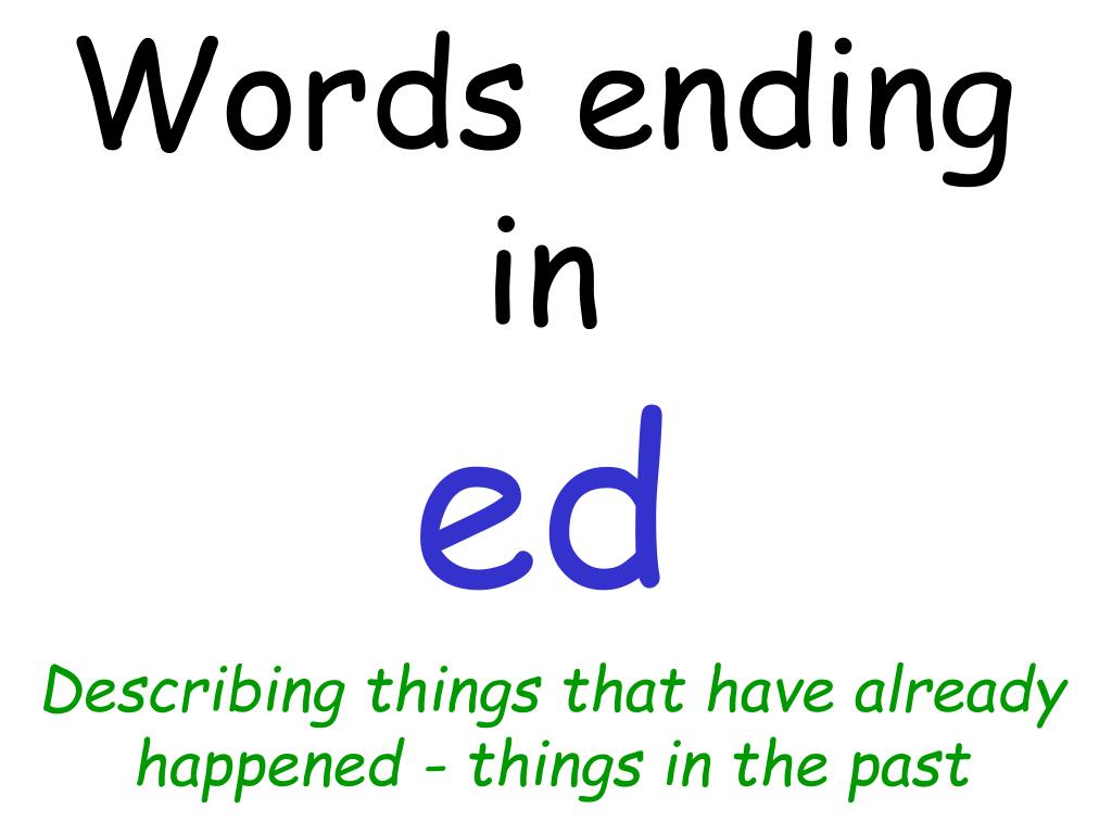 PPT - Words ending in PowerPoint Presentation, free download - ID:3200245