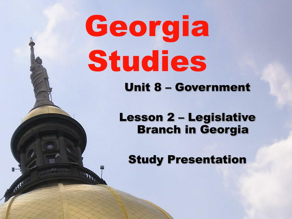 PPT Unit 8 Government Lesson 2 Legislative Branch in