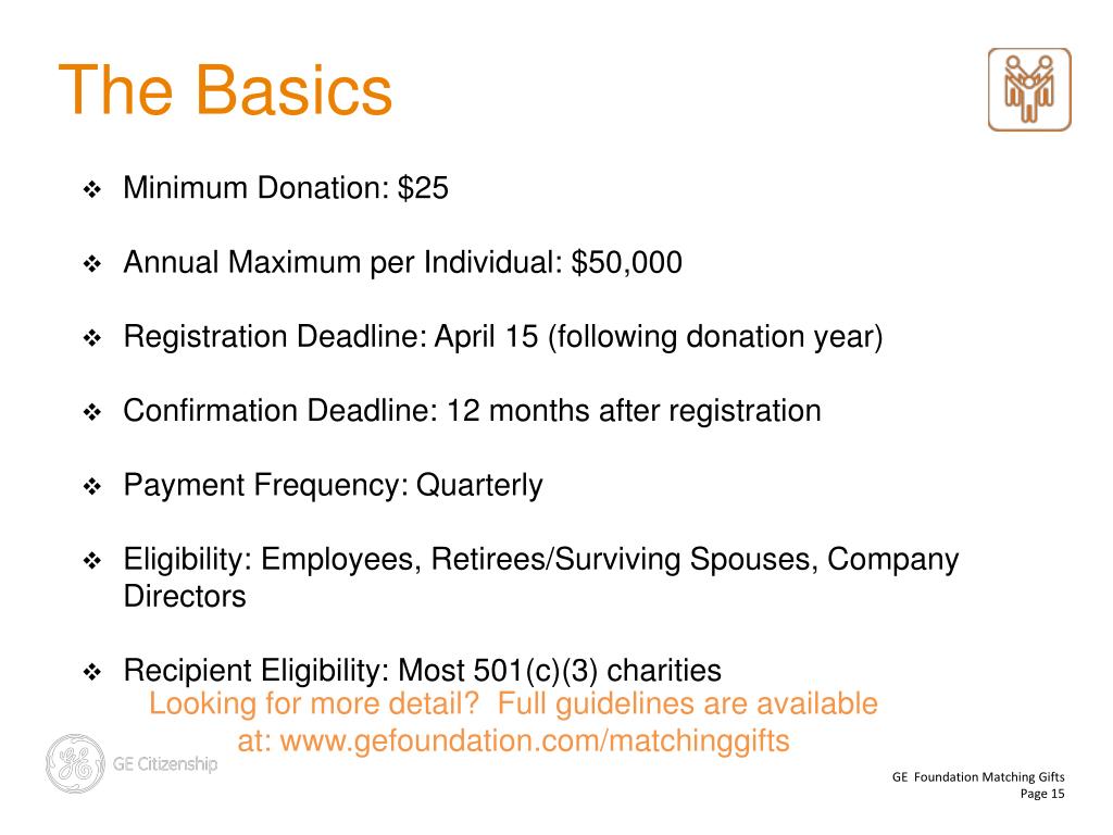 PPT GE Foundation Matching Gifts PowerPoint Presentation, free download ID3201586