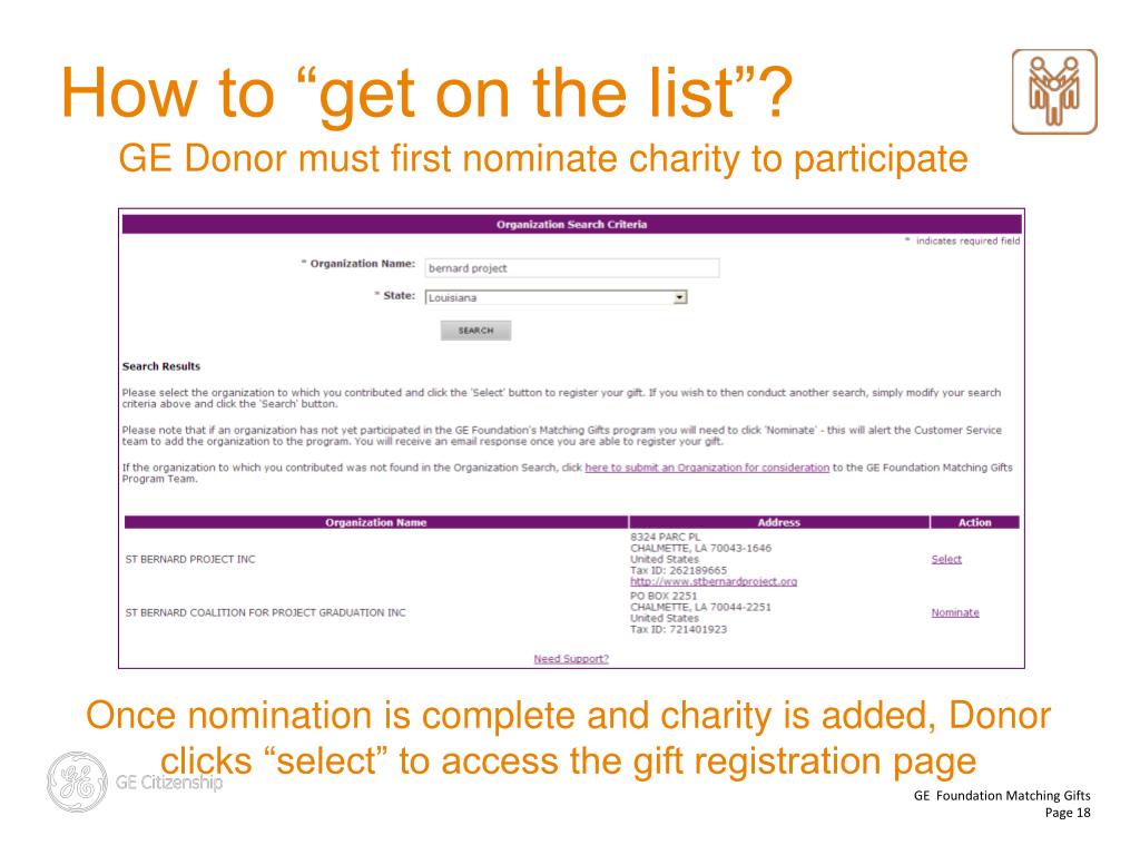 PPT GE Foundation Matching Gifts PowerPoint Presentation, free download ID3201586
