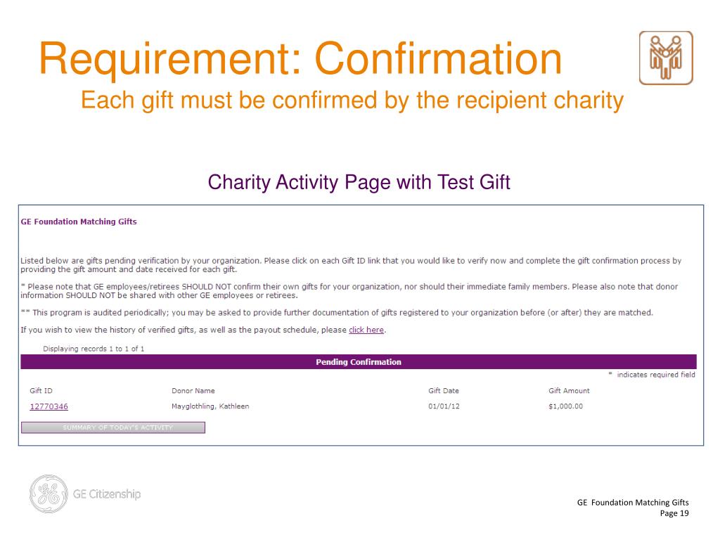 PPT GE Foundation Matching Gifts PowerPoint Presentation, free download ID3201586