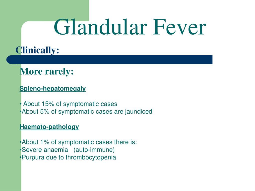 PPT Glandular Fever PowerPoint Presentation, free download ID3201650