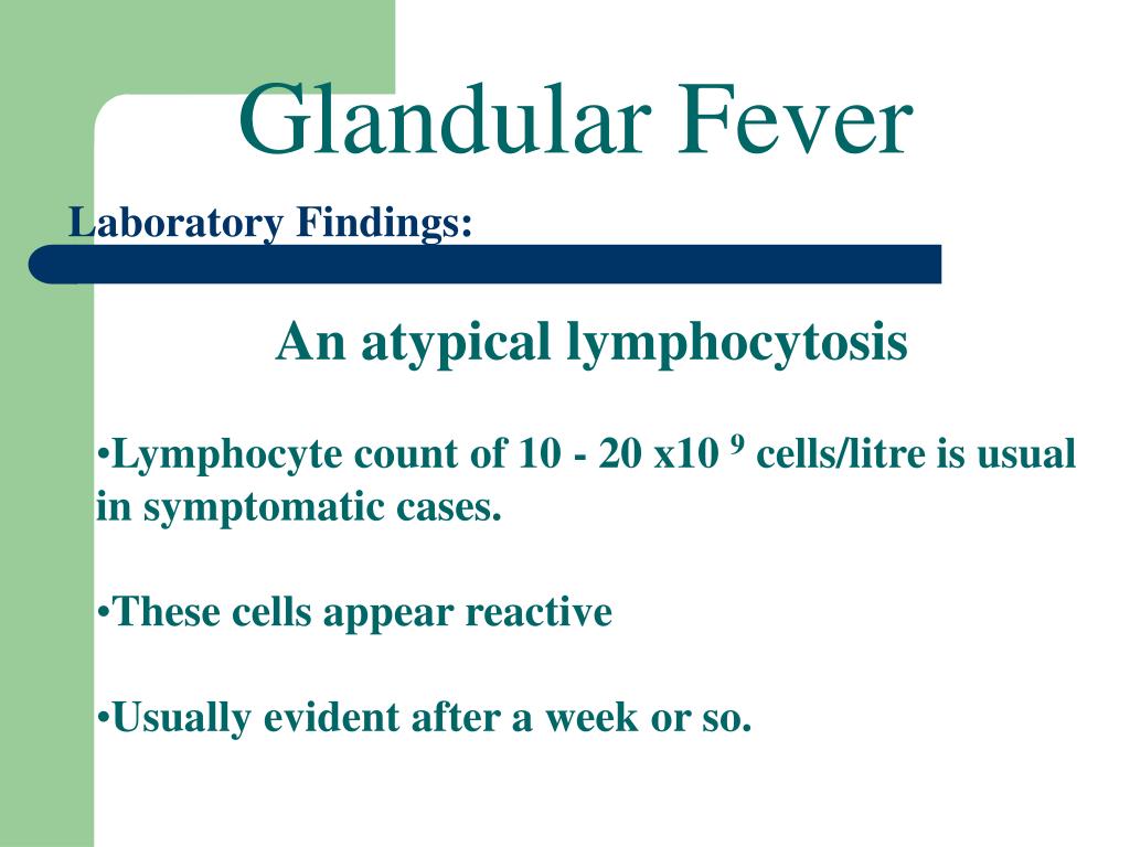 PPT Glandular Fever PowerPoint Presentation, free download ID3201650