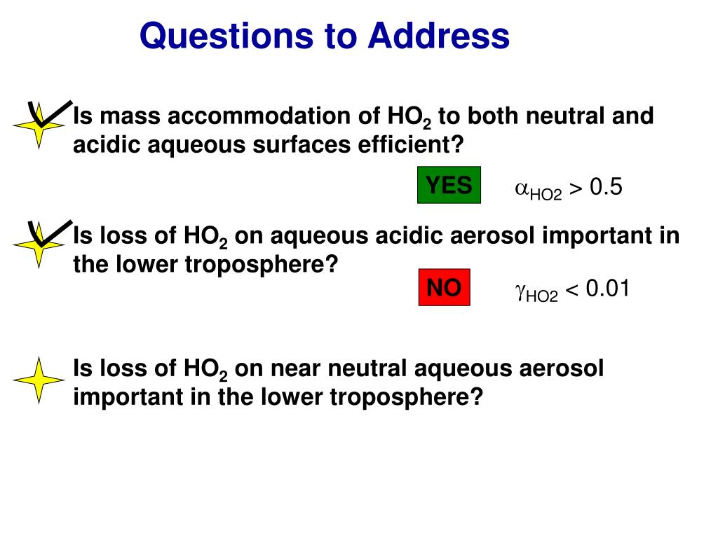 PPT Atmospheric Heterogeneous Chemistry of HO 2 PowerPoint