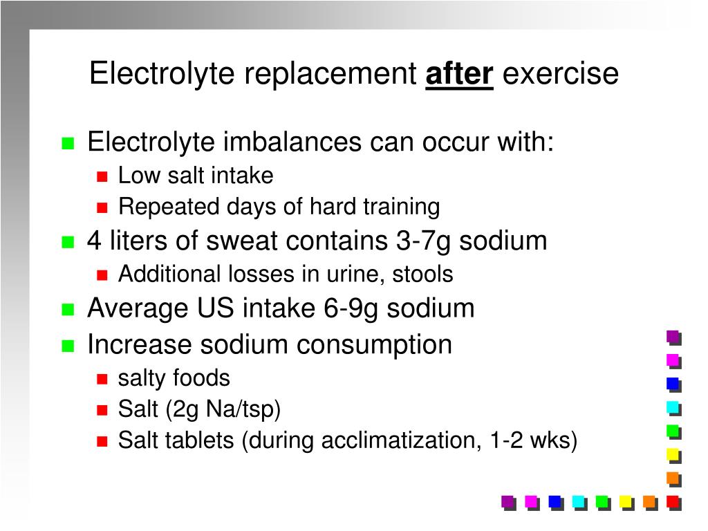 PPT Fluid and Electrolyte Replacement in Athletes PowerPoint