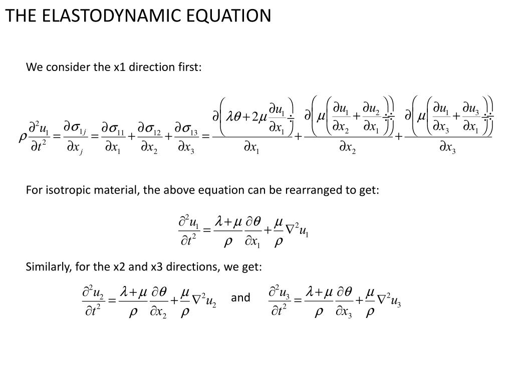 PPT Earthquake Seismology The stress tensor Equation of motion Hooke