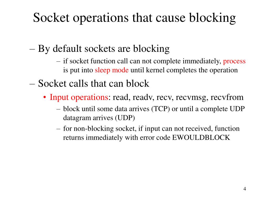 PPT Nonblocking I/O PowerPoint Presentation, free download ID3203622