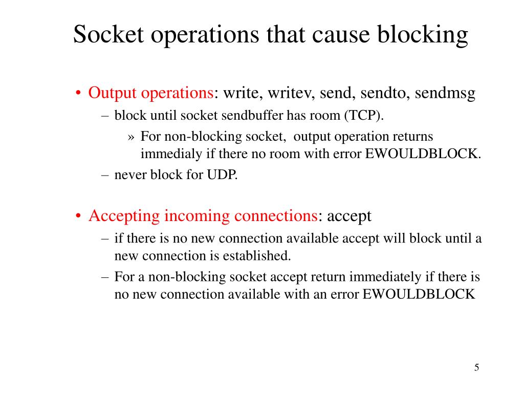 PPT Nonblocking I/O PowerPoint Presentation, free download ID3203622