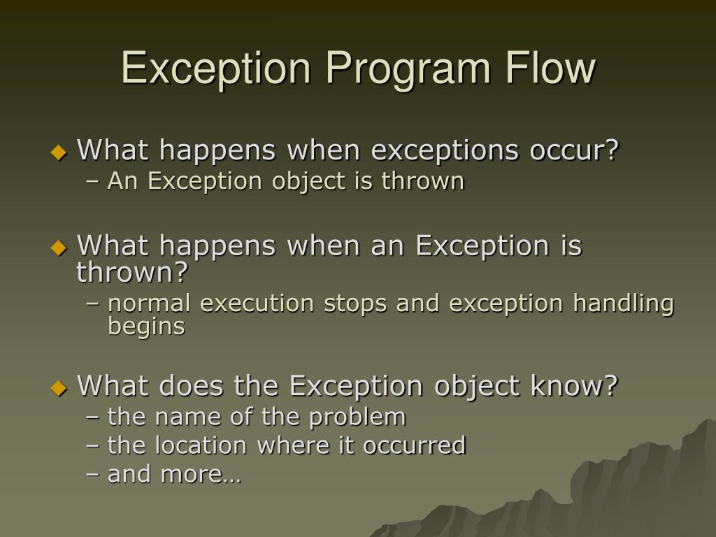 PPT Chapter 15 Exception Handling PowerPoint Presentation, free