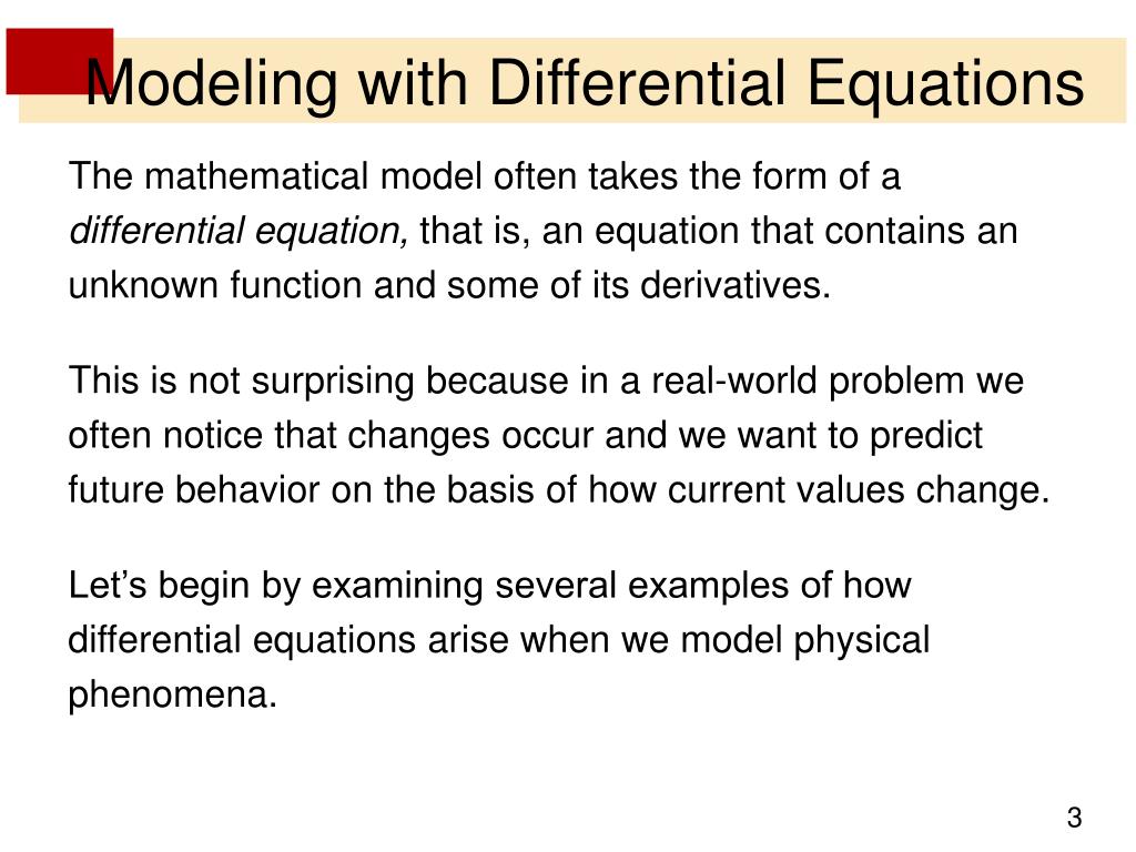 PPT Differential Equations PowerPoint Presentation, free download