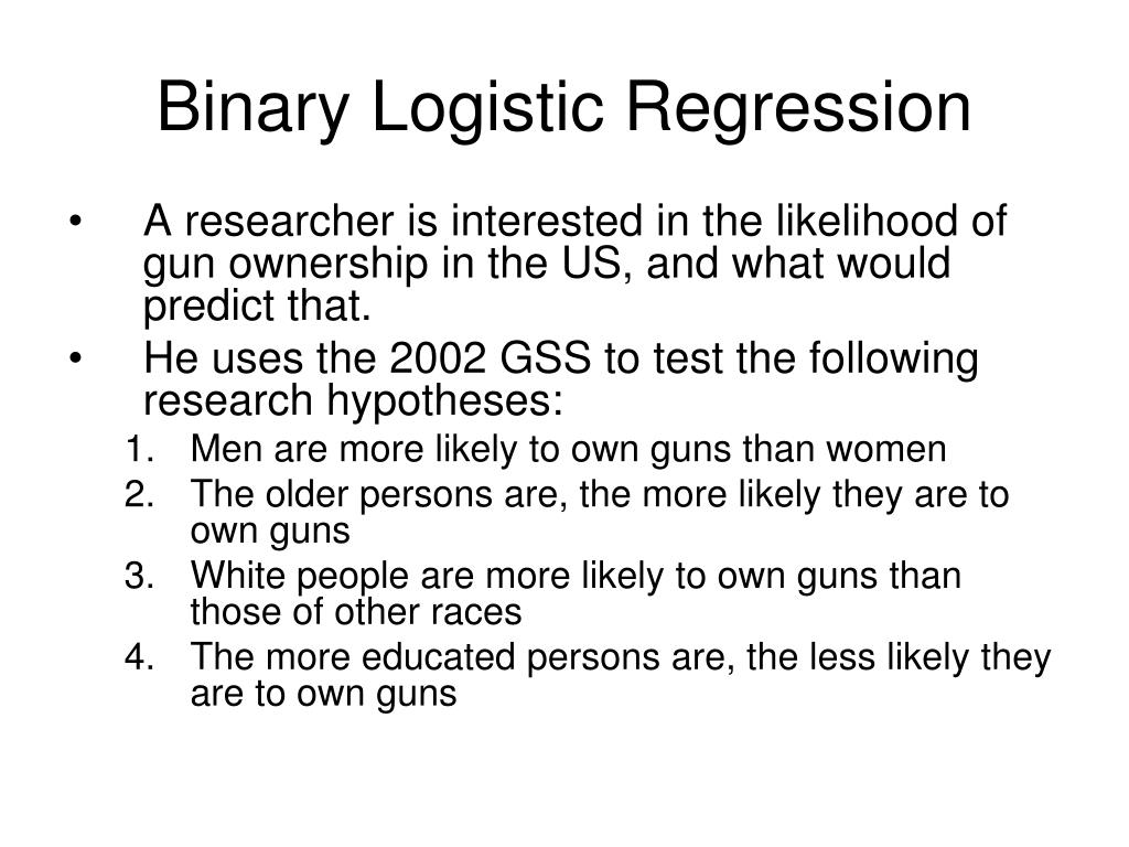 PPT Binary Logistic Regression PowerPoint Presentation, free download