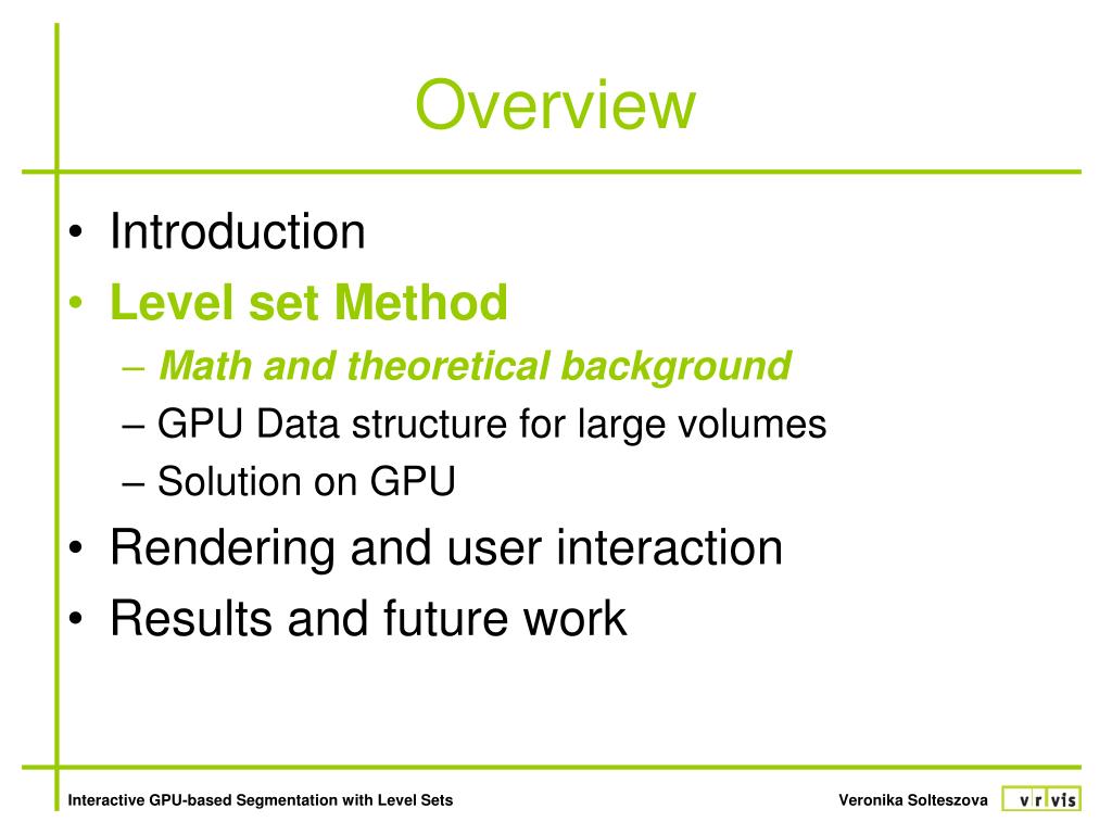 PPT Interactive GPUbased Segmentation Of Large Volume Data With