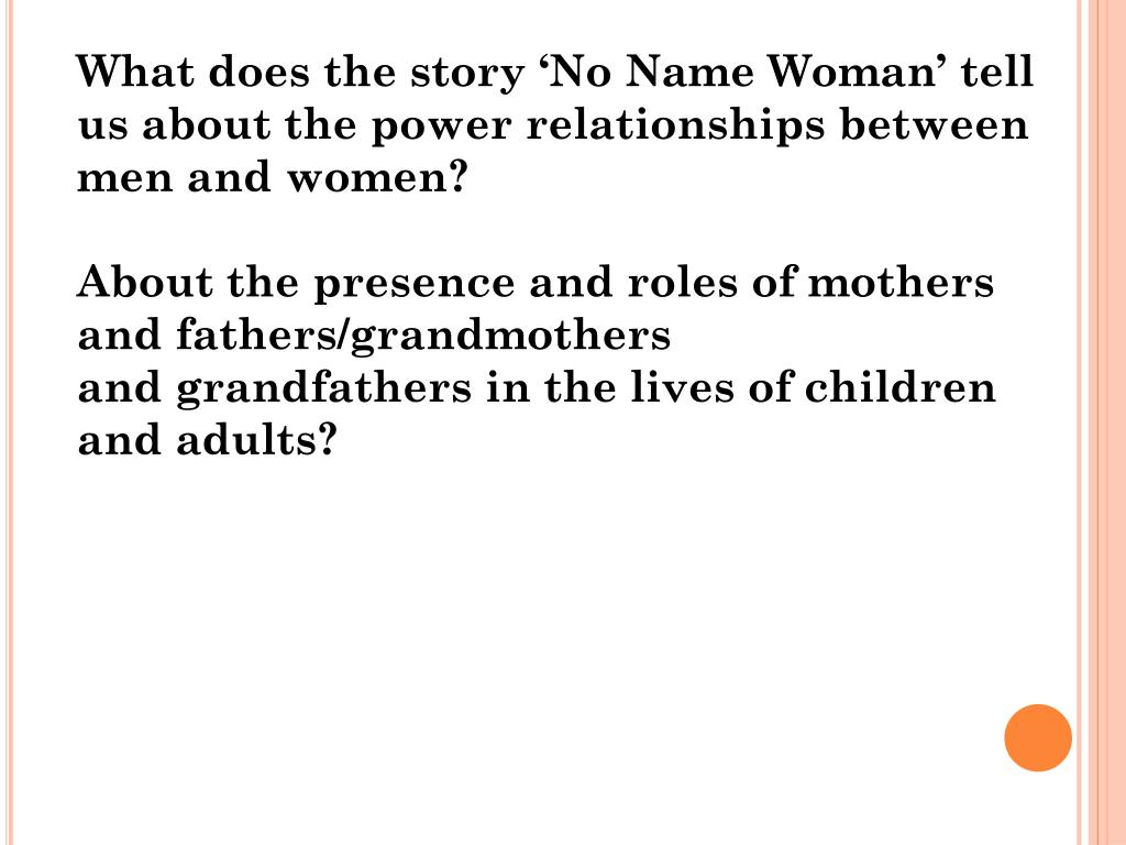 PPT Feminist Approaches to Maxine Hong Kingston’s No Name Woman