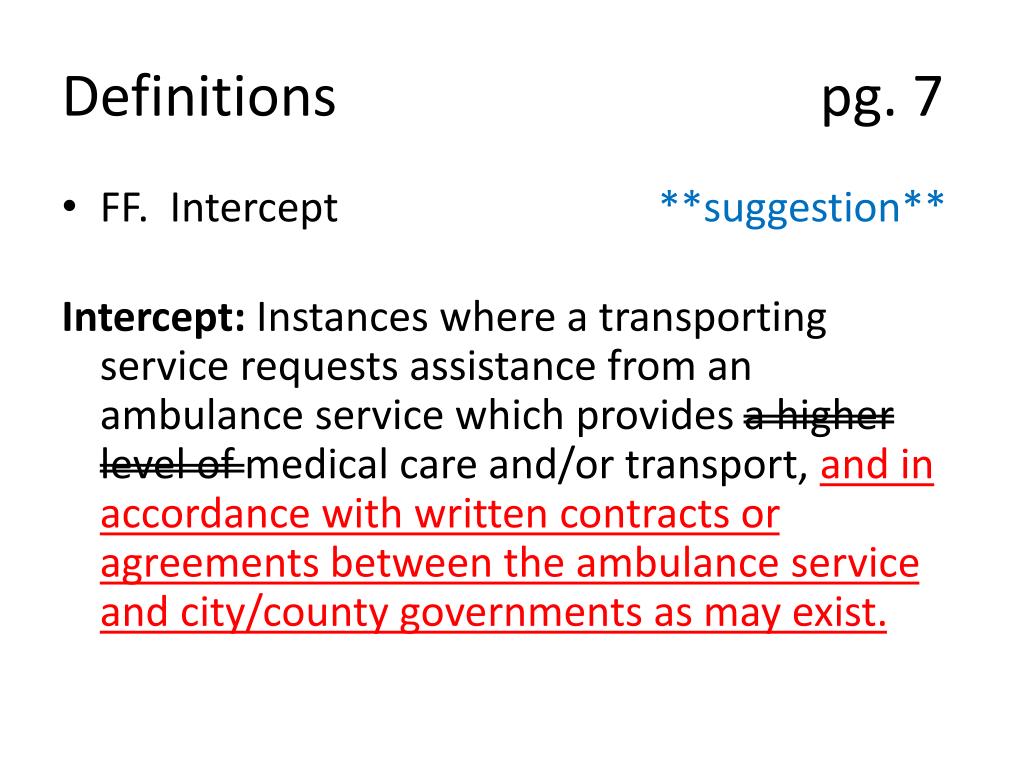 PPT Comprehensive Review of the proposed Arkansas EMS Rules